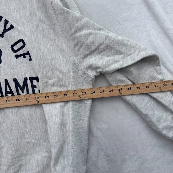 Vintage Universirty Of Notre Dame Sweatshirt Mens L Gray Pullover Fleece - Picture 4 of 9